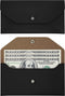Carrotez Money Envelopes for Cash (PU Leather) Cash Envelopes for Travel and Budgeting, Reusable Cash Envelope Wallet, 1 ea, No Letter Engraving -...