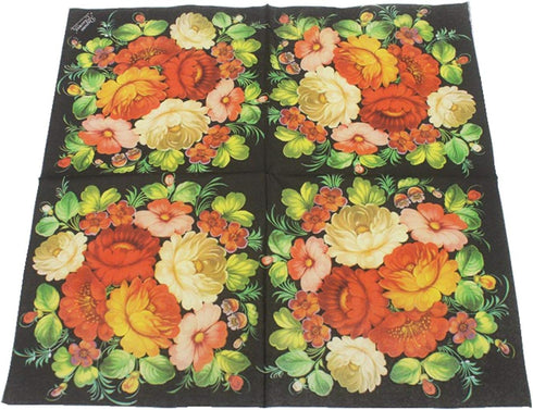 Flower Paper Napkins,Luncheon Party Napkins Serviettes 40 Count 2-Ply, 13 x 13 Inch...