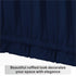 Aquazolax French Door Curtains Drapes - Readymade Solid Blackout Glass Door Side Panels 54x40 Inches Privacy with Tiebacks - 1 Piece, Navy Blue...