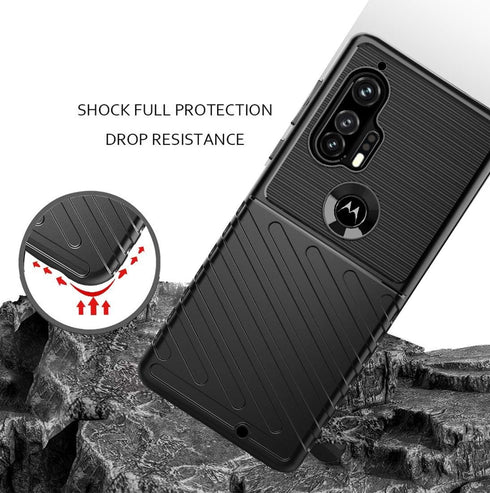 Sucnakp for Moto Edge Plus Case Moto Edge+ Case Shock Absorption Anti Scratch Heavy Duty Durable Drop Protection Cell Phone Cover for Motorola Mot...