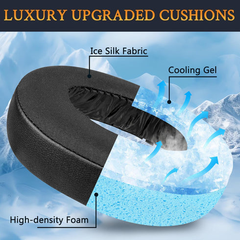 SOULWIT Earpads Cushions Replacement for Sony Playstation 5 Pulse PS5 3D Wireless Headset, Ear Pads Cushions with Noise Isolation Foam (PS5 CG Bla...