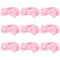 9 Pcs Pink Spa Headband, Sleepover Party Favors, Soft Coral Fleece Makeup Hair Band, Skincare Headbands, Makeup Headband for Face Washing Shower Y...