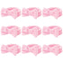 9 Pcs Pink Spa Headband, Sleepover Party Favors, Soft Coral Fleece Makeup Hair Band, Skincare Headbands, Makeup Headband for Face Washing Shower Y...