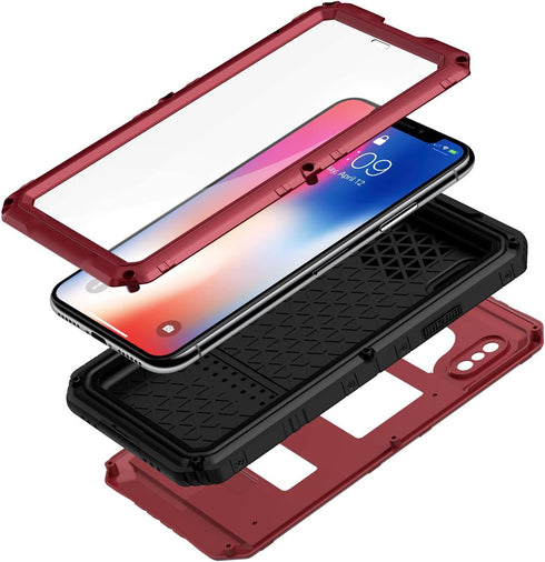 seacosmo Waterproof iPhone XR Case with Built-in Screen Protector, 360 Full Body Protective Military Grade Rugged Shockproof Case Cover Compatible...