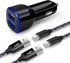 Car Charger Adapter for Samsung Galaxy A15 5g A14 A13 A55 A54 A53 A20 A21 A10E A01 A50 A11 A9 A51 A71 A12 A32 S24 S23 S22 S21 S20 S10 Note 20 Ultr...