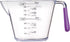 Colourworks Measuring Jug Set, 3-Piece Plastic Measuring Jug with 200, 400 and 900ml Jugs, Purple...
