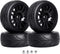 4-Pack 1:10 Scale RC On-Road Racing Tires and Wheels with Foam Inserts 12mm Hex Hub Fits for Traxxas Redcat Tamiya TT-02 (Color A)...