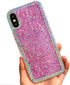 for iPhone Xs Max Case,for iPhone Xs Max Glitter Sparkle Bling Case for Girly Women,Rhinestone Bumper Protective Cover for Apple iPhone Xs Max (Pi...