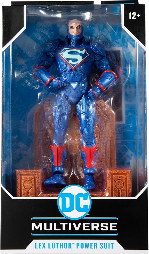 McFarlane Toys DC Multiverse Lex Luthor in Blue Power Suit 7" Action Figure with Throne & Accessories...