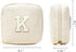 Cute Makeup Bag for Women - Monogram Personalized Initial Makeup Bags Cosmetic Pouch Make Up Case for Women Her Best Friend Friendship Sister Teac...