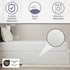 Lux Hotel Tailored Bed Skirt Classic 14" Drop Length Pleated Styling, Full, Ivory...