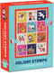 Galison Holiday Stamps Mini Puzzle, Multicolor, 130 Piece...