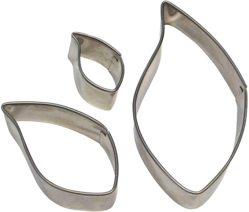 PME Stainless Steel Leaf Cutters, Set of 3...