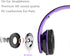 Kids Headphones BG6002 Children Headphones for Kids Boys Adult with Microphone Volume Control Foldable Headset with 3.5mm Plug Removable Cord (Bla...