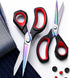 LIVINGO 2 Pack Premium Tailor Scissors Heavy Duty Multi-Purpose Titanium Coating Forged Stainless Steel Sewing Fabric Leather Dressmaking Comfort ...