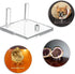 Hipiwe 4-Pack Clear Acrylic Display Stand, Three-Peg Display Easel Stands for Fossil Coral Geodes Rock Mineral Agate Small Collectibles, Large...