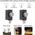 Dusk to Dawn Sensor 2 Packs, Photocell Light Sensor for Outdoor Lighting, 120-277V Photoelectric Switch Replacement with Wire Caps, Hard-Wired Pos...
