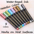 Dyvicl Metallic Brush Marker Pens - Metallic Pens Art Markers for Calligraphy, Brush Lettering, Black Paper, Rock Painting, Card Making, Scrapbook...