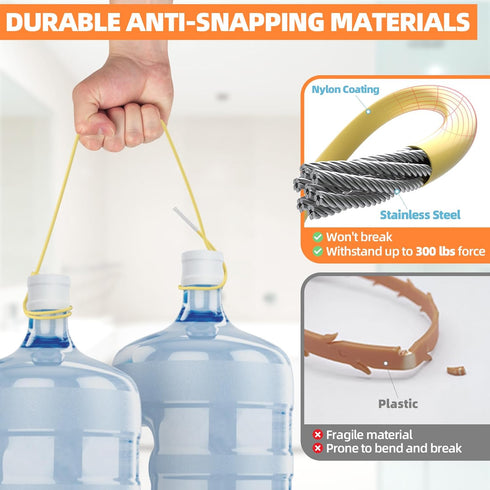 EastLink 30 Inch Drain Snake Hair Drain Clog Remover, Anti-Break Metal Drain Hair Remover with Nylon Layer, Sink Snake Drain Cleaner Tool for Bath...