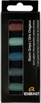 Rembrandt Soft Pastel Micro Set, 5-Piece Half Sticks, Storm Greys...
