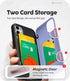 GOOSPERY Magnetic Door Bumper Compatible with iPhone 11 Case, Card Holder Wallet Easy Magnet Auto Closing Protective Dual Layer Sturdy Phone Back ...