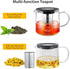 Glass Teapot with Infuser - 1500ml/50 OZ Tea Kettle Stovetop Safe Tea Pot for Blooming Tea Loose Leaf Tea, Premium Tea Maker with Gift Box...
