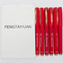 Fengtaiyuan R038P18x6 Red Gel Ink Rollerball Pens - Comfortable Non-Slip Grip, Red Ink, Ultra Fine, 0.38mm, Quick-Drying Ink, 6-Piece Box (R038P18...