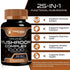 Organic Mushroom Supplement Capsules - 10000mg - 25 in 1 Mushroom Complex Capsules, Lion's Mane mushroom Capsules - Turkey Tail Mushroom Capsules,...