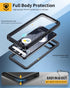 Lanhiem Pixel 8 Pro Case, IP68 Waterproof Dustproof Case with Built-in Screen Protector, Rugged Full Body Shockproof Protective Clear Cover for Go...