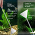 4Pcs Aquascaping Tools Kit, Jeimier Aquascape Tools Long and Strong Planted Aquarium Tweezers, Scissors, Aquarium Algae Scraper, Aquarium Plant To...