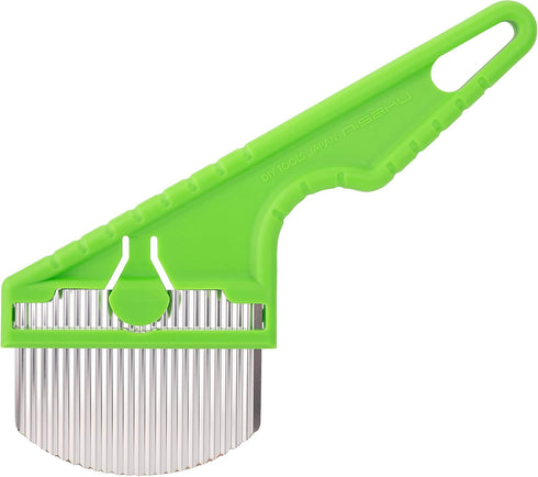 Nisaku NJP2510 Zassou Burush Sidewalk Crack Weeder, Japanese 3 Curved Blade, 8-Inch Ergonomic, Stainless Steel/Green Plastic Handle...