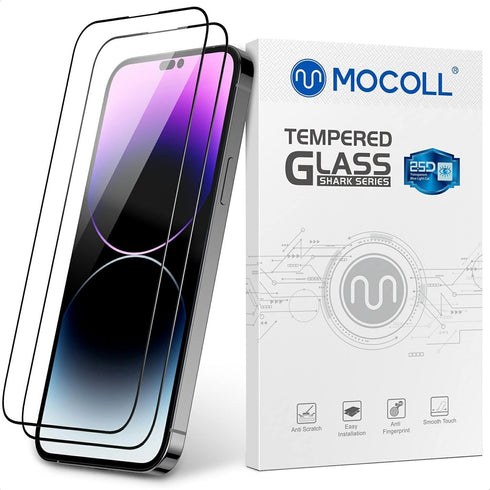 2PCS for iPhone 14 Pro Max Screen Protector Tempered Glass Blue Light Full Coverage HD Clear Eye Protection 9H Hardness Anti-scratch Bubble-free G...