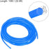 uxcell Pneumatic Air Hose Tubing Air Compressor Tube 4mm(5/32'') ID x 6mm(1/4'') OD x 10m/32.8Ft Pipe Blue with 2 Type Connect Fittings...