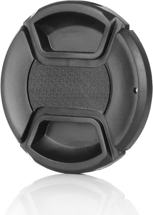 ChromLives Camera 58mm Lens Cap Center Pinch with Lens Cap Leash Hole Bundle Compatible with DSLR Cameras Nikon Sony Canon & Other DSLR Cameras UV...
