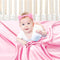 Pro Goleem Satin Soft Crib Sheet Great for Baby with Sensitive Hair Silky Baby Sheet Pink 52’’x28’’x8’’ Fitted Sheet for Girls...