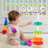 Spinning Stacking Toys - Rainbow Tower, Kids Stackable Spinning Toy, Educational Toy for Toddlers 1-3, Strong ABS Plastic, Color & Shape Recogniti...