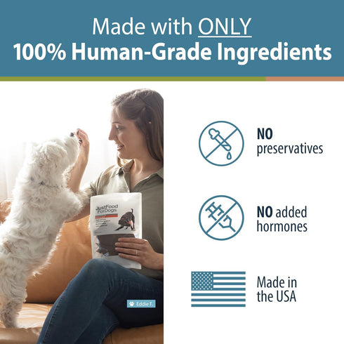 JustFoodForDogs Limited-Ingredient Beef Liver Healthy Dog Treats, Preservative-Free, Made in The USA, 5 oz...
