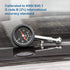 CZC AUTO Heavy Duty Tire Pressure Gauge, ANSI B40.1 Accurate Mechanical Air Gage, Chrome Plated Brass Stem Rotating Single Chuck Dial Wheel Pressu...