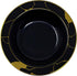 DecorLine Sophisticated Marble Collection Black & Gold Soup Bowls Set - 12" (Pack of 10) - Durable & Stunning - Perfect for Party Hosting & Memora...