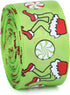 Red Green Ribbon 10 Rolls Total 50 Yards Christmas Craft Satin Ribbon Funny Cartoon Character Gift Wrapping Ribbon Decorative Ribbon for Xmas Tree...