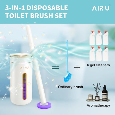 48 Count Disposable Toilet Brush Heads, Toilet Bowl Wand Refills for Toilet and Bathroom Cleaning, Purple Lavender Fragrance...