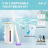 48 Count Disposable Toilet Brush Heads, Toilet Bowl Wand Refills for Toilet and Bathroom Cleaning, Purple Lavender Fragrance...