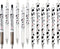 12 Pcs Cute Cow Pen, 0.5mm Black Retractable Gel Ink Pens, Cartoon Gel Ink Pens Set, Cow Print Pens Kawaii for Office School Supplies, Gifts for B...