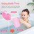 Baby Bath Rinse Cup, Silicone Baby Shampoo Rinser (pink)...