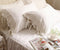 One Piece White Wide Crochet Lace 100% Cotton Pillowcase 14 (King 20"x36")...