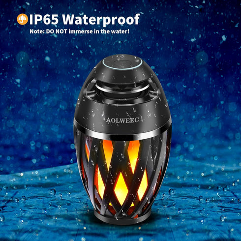 Flame Light Speaker, Led Flame Speakers Torch Atmosphere Bluetooth Speakers & Outdoor Portable Stereo Speaker with HD Audio and Enhanced Bass Flic...