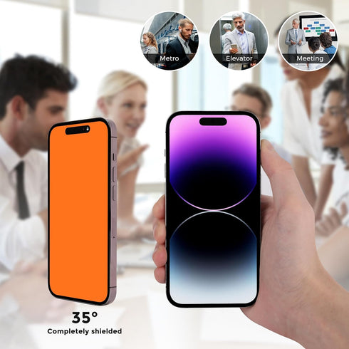 JIEYKJO For iPhone 15 pro max privacy screen protector - anti-blue light, anti-glare, anti-spy gradient color privacy screen protector film......