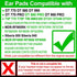 Replacement Ear Pads Compatible with DT770, DT880, DT990, DT 770 PRO, DT 880 PRO, DT 990 PRO Headphones (Silver)...