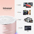 XLEADER A6 Mini Bluetooth Speaker, IPX7 Waterproof Shower Speaker with Lanyard, Small Speaker with Lights and Mic, Cute Pink Bluetooth Speaker for...
