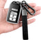 Sindeda for Honda key fob cover with leather keychain,Soft TPU Full Cover Protection,key fob case compatible Honda Accord Civic CRV Pilot Odyssey ...